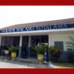 Stasiun Malang Kota Lama 900 m menuju Klenteng Eng An Kiong | Dok. Pribadi 