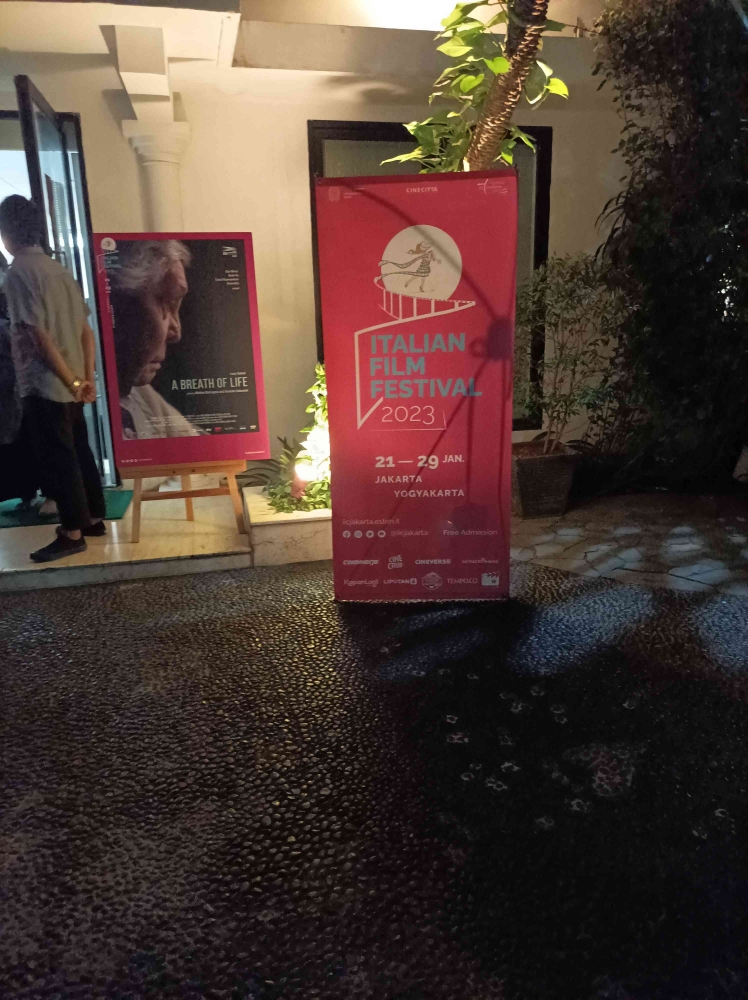 Sambutan banner Italian Film Festival 2023