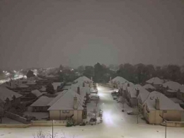 Atap rumah-rumah penduduk di Aberdeen yang tertutup salju (Dok. Pribadi)