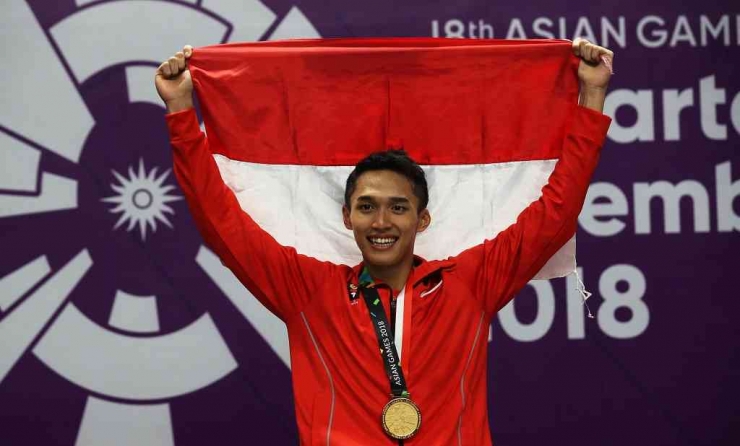 Jonatan Christie, Juara Asian Games 2018 Jakarta (Foto BWFbadminton.com).