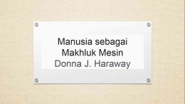 Donna J. Haraway Sistem manusi