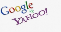 Ilustrasi Google vs Yahoo/sumber: curvearrocom
