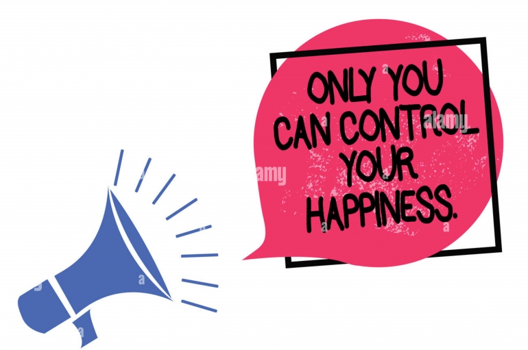 Hanya anda yang dapat mengendalikan kebahagiaan anda. Foto: alamy.com