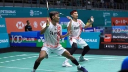 Ganda putra Indonesia Fikri/Bagas salah satu dari 13 wakil Indonesia yang maju ke babak 16 besar Thailand Masters 2023 (foto: dok.PBSI)