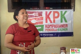 Ci Elis pemilik  Kopi Tiam 89 Bogor. Dok KPK