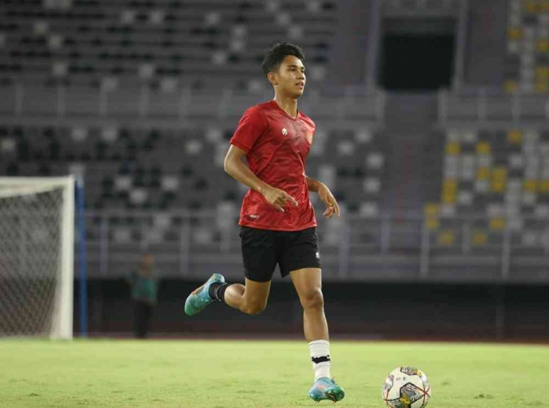 Marselino Ferdinan gelandang muda Persebaya dan Timnas U-20 PSSI akan bermin di liga 2 Belgia (foto: dok. PSSI)