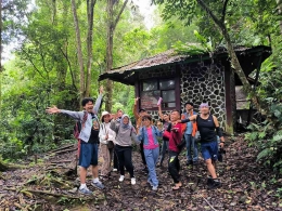 Pos 1 hiking ke Curug Cibeureum, Sukabumi bareng Koteka, Minggu 29 Januari 2023. (Dok KOTEKA)