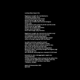 Puisi Lanskap Masa Depan Kita/ Dokpri @ams99 by TextArt