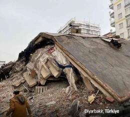 Bangunan yang runtuh di Diyarbakir (dok.aljazeera)