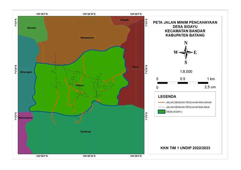 Pembuatan Peta Minim Pencahayaan Pada Jalan Sekitar Desa Sidayu Oleh ...