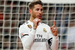 Ilustrasi gambar oleh bola.net dari Asad Arifin. | Pesepakbola Dari Real Madrid, Sergio Ramos. 06/02/2023