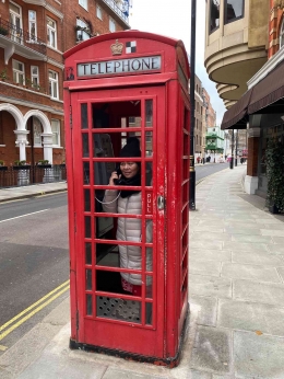 Kotak telefon ikonik di kota London (Dok. Pribadi)