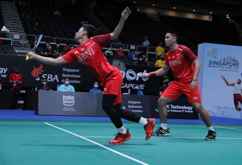 Leo/Daniel mengaku belum terlalu bersinar (Foto PBSI/Badminton Indonesia)Â