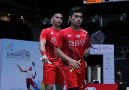 Leo/Daniel menjadi ganda putra Indonesia terbaik ketiga di dunia (Foto PBSI/Badminton Indonesia) 