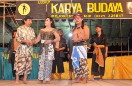 Pertunjukan Ludruk Karya Budaya di Gresik. Dokumentasi penulis