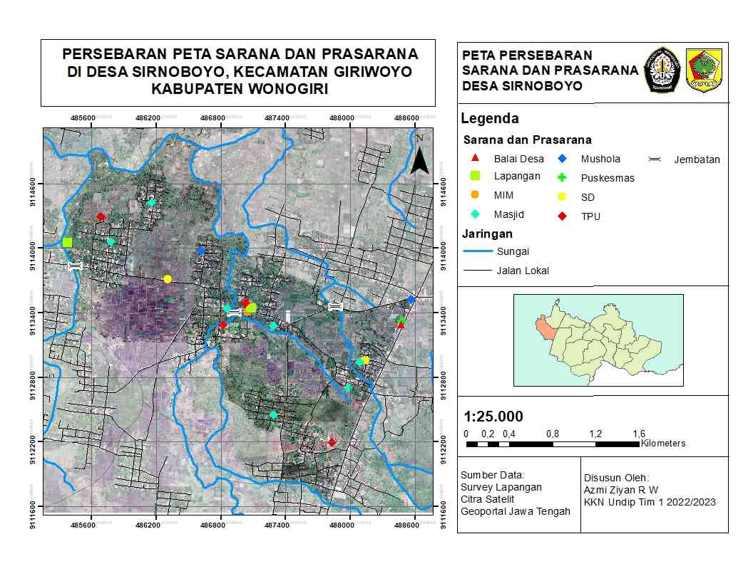 Inovatif! Mahasiswa KKN Undip Membuat Peta Persebaran Fasilitas Sarpras ...