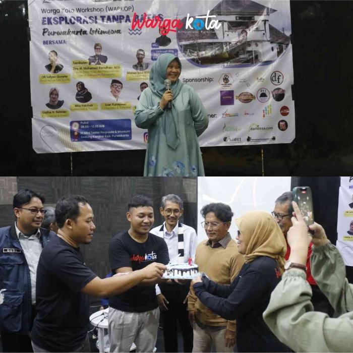 Pembacaan puisi oleh Putri Kinasih (Kompasianer & K'Prodirum) dan seremonial hari jadi Warga Kota yang ke-3. Sumber : Dokpri Warga Kota.