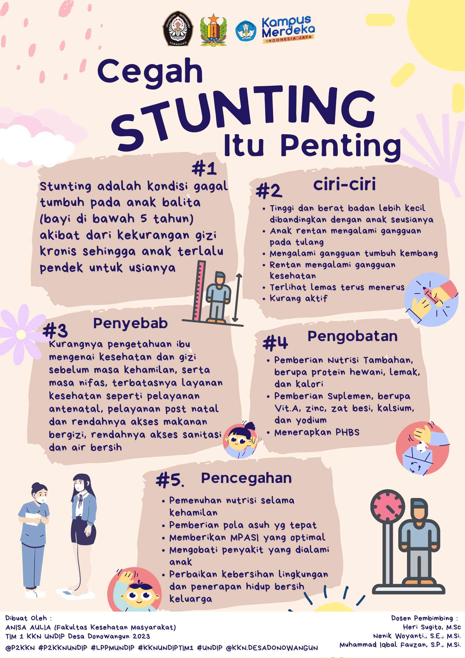 Mahasiswa KKN TIM I UNDIP Melakukan Sosialisasi Perbedaan Stunting Dan ...