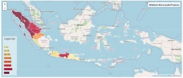 Persebaran LSD di Indonesia tahun 2022 di 10 provinsi Indonesia (Sumber: Kementerian Pertanian)