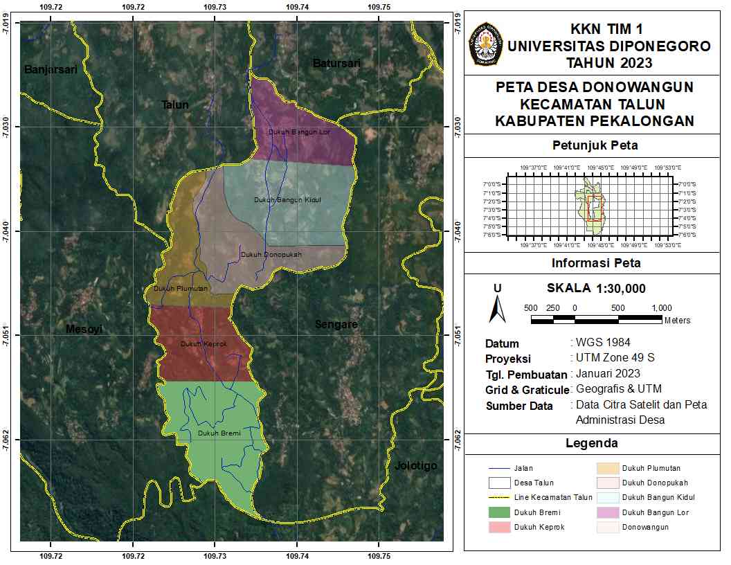 Mahasiswa KKN TIM 1 UNDIP Lakukan Pembuatan Peta Normalized Difference ...