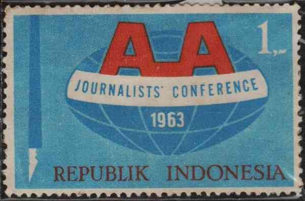 Prangko Konferensi Wartawan Asia Afrika Sumber: Koleksi pribadi