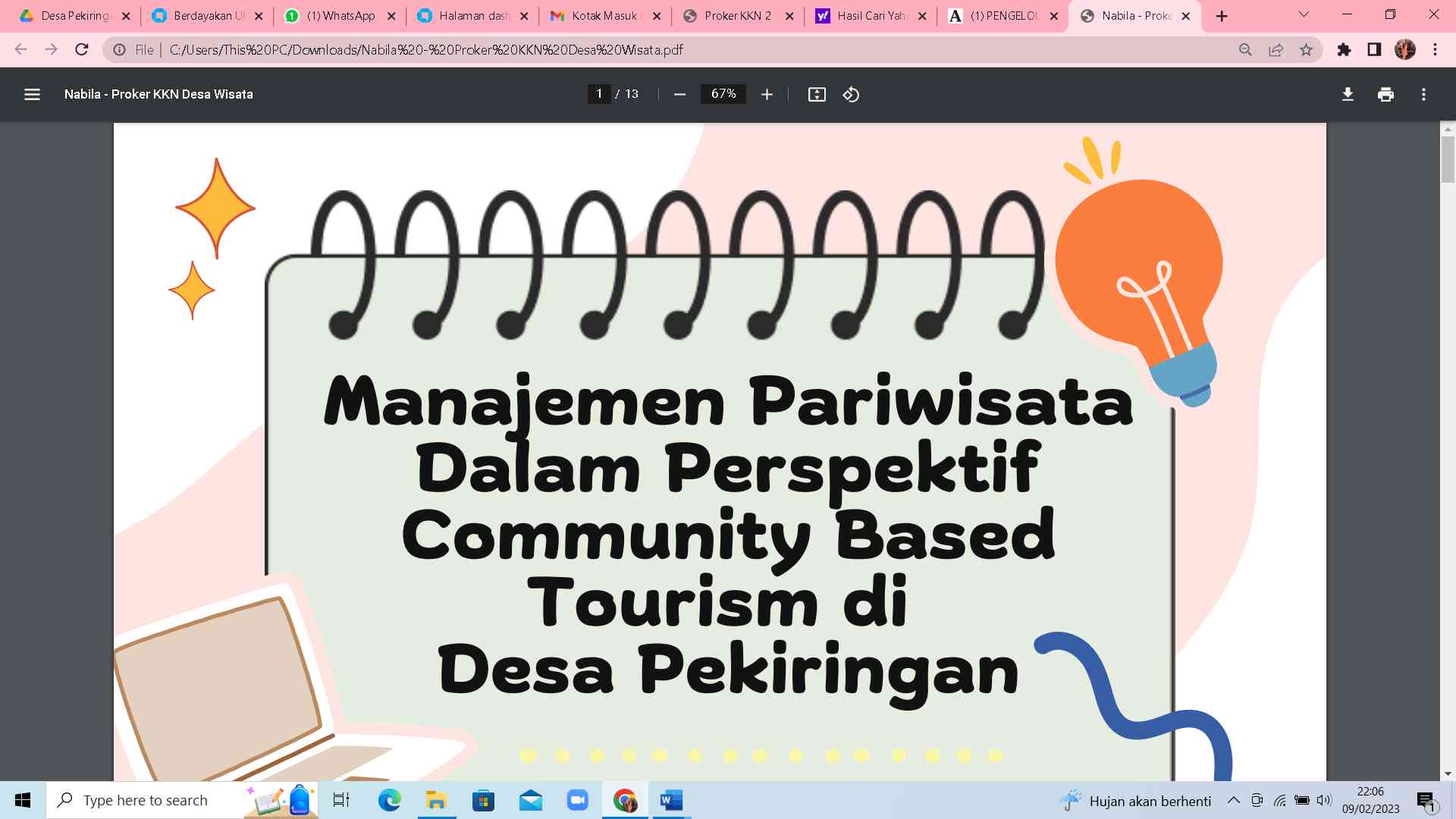 Apa Yang Disiapkan Dalam Pelaksanaan Desa Wisata Berbasis CBT? - Kompasiana.com