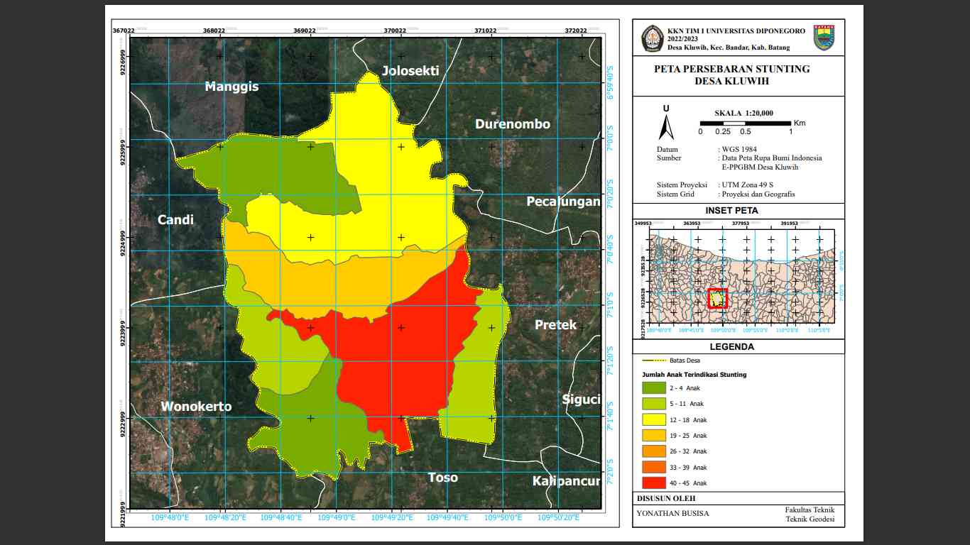 Mahasiswa KKN TIM 1 UNDIP Buat Peta Persebaran Stunting Untuk ...