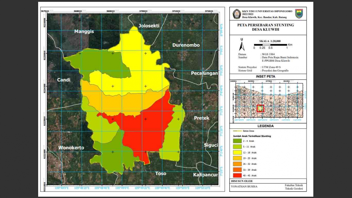 Foto Artikel : Mahasiswa KKN TIM 1 UNDIP Buat Peta Persebaran Stunting ...