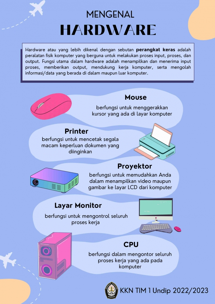 Contoh Poster Hardware Computer Trobosan Baru, Mahasiswa KKN Undip Mengedukasi Guru TIK Mengenai ...