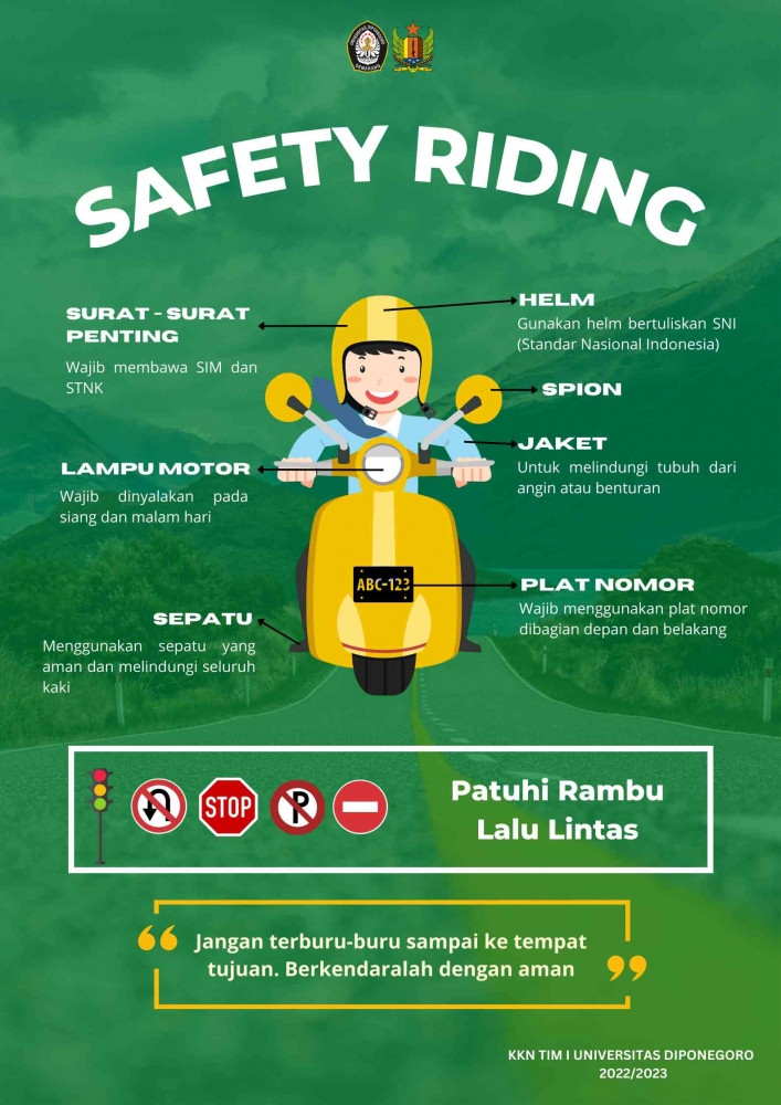 Kenali Safety Riding Bersama Mahasiswa KKN Tim I Undip Desa Banjarsari ...