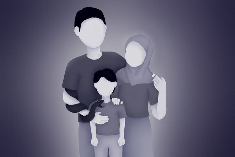 Ilustrasi hak anak yang didapat dari keluarga. (sumber: GODELIVA OLIVIA via kompas.com)