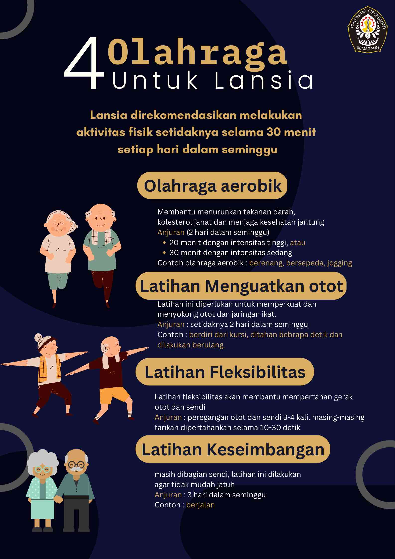 Cegah Penyakit Geriatri Pada Lansia, Mahasiswa KKN Undip Beri Edukasi ...