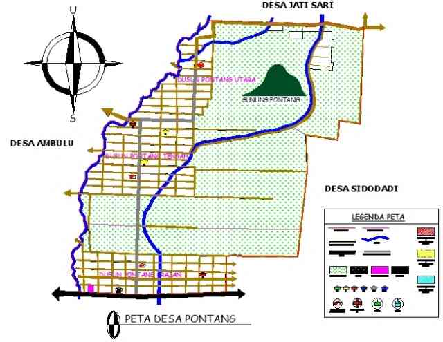 Map Desa Pontang