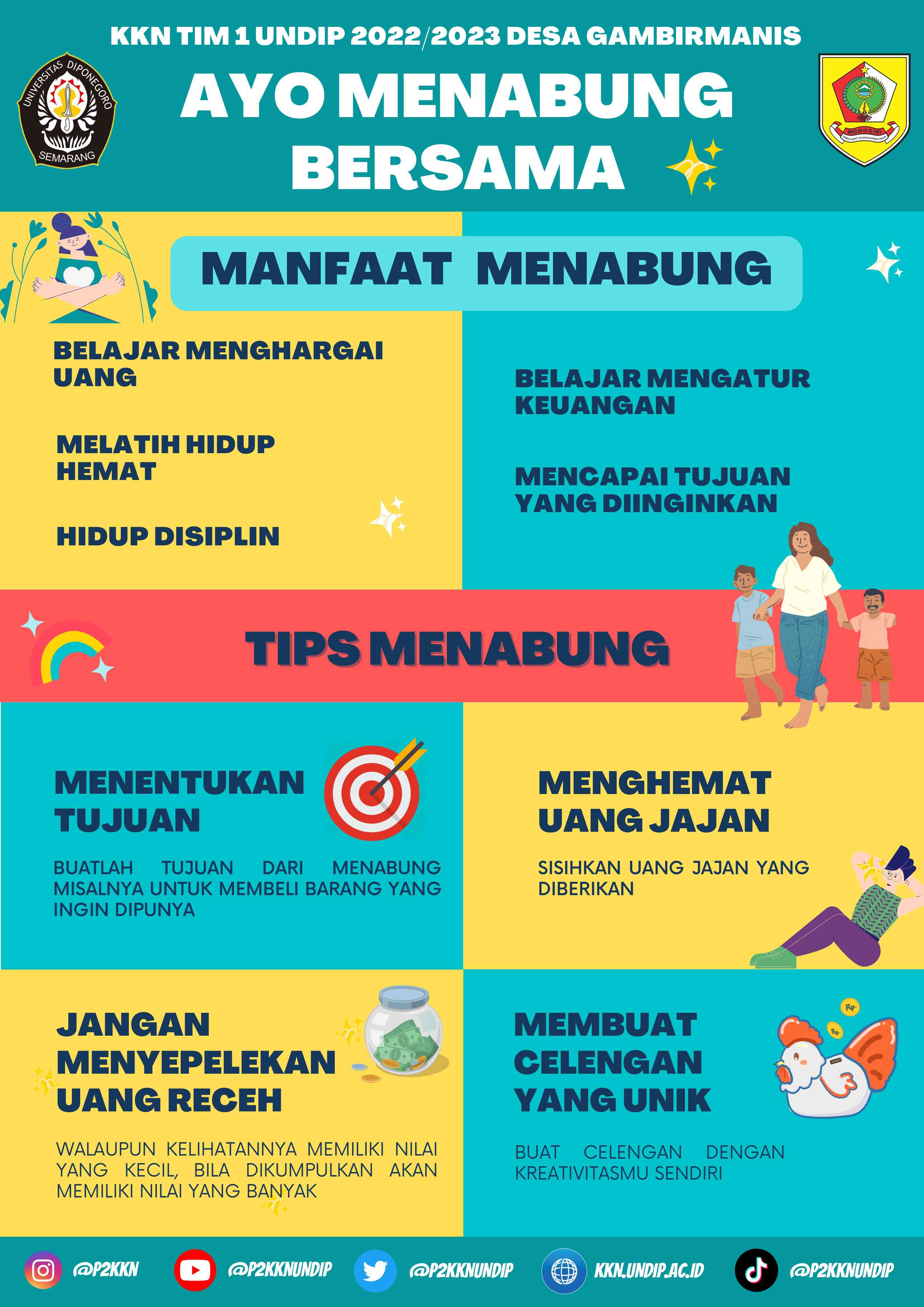 Hidup Lebih Tenang Dengan Menabung Sejak Dini, Mahasiswa KKN Tim 1 ...