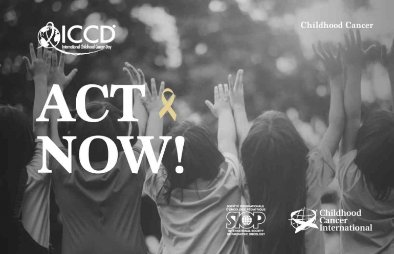Kampanye Hari kanker anak Internasional. Sumber gambar : internationalchildhoodcancerday.org