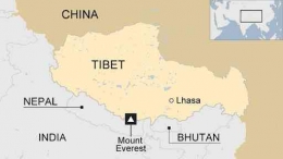 Peta Tibet | Sumber: BBC