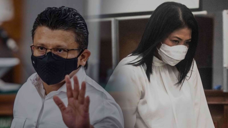 Ferdy Sambo dan Puteri Candrawathi dalam sidang vonis terpisah. Foto : bbc.com