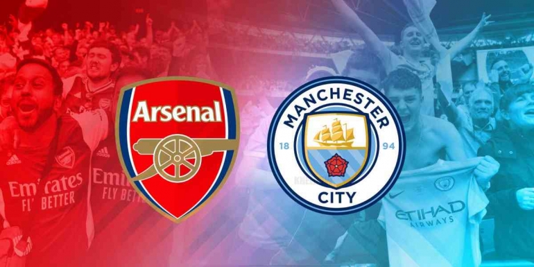 Arsenal versus Man City di laga tunda pekan ke-12 Premier League 2022/2023 (Sumber: khelnow.com)