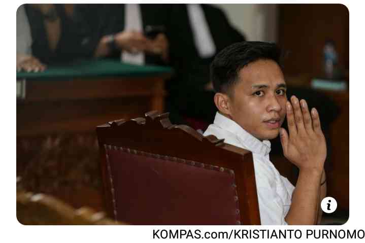 Foto Richard Eliezer mengikuti Sidang di Pengadilan Negeri Jakarta Selatan. Sumber : Kompas.Com
