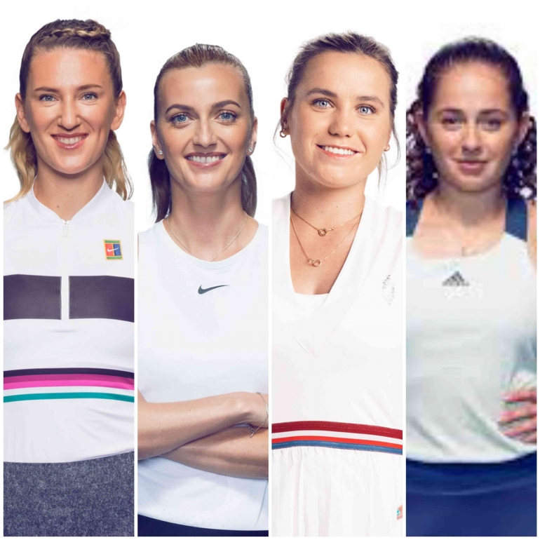 Empat juara Grand Slam, Victoria Azarenka, Petra Kvitova, Sofia Kenin dan Jelena Ostapenko tersingkir di R16 Qatar Total Open . Sumber : wtatennis.com