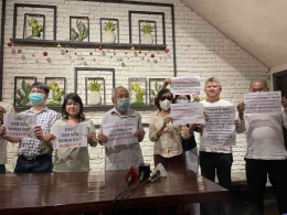 Aksi demo nasabah KSP Indosurya yang jadi korban kasus gagal bayar|dok. Rebiyyah Salasah/Kompas.id
