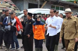 Dokpri Presiden Jokowi ditemani Bupati Lebak Ibu Hj. Iti