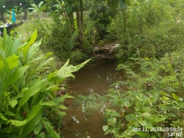 Kondisi Eksisting Saluran Air di Depan Bank Sampah Desa Pijiharjo di Dusun Nglangkir (Dokpri)