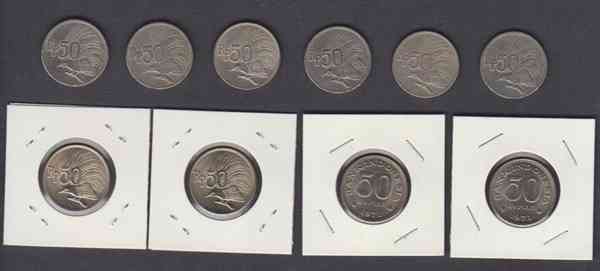 Koin Rp 50/bekas pakai/atas dan koin lustre/ mulus/bawah (Dokpri)