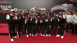 India membuat kejutan berhasil meraih juara 3 di BAMTC 2023 ( sumber foto : akun twitter @badmintalk) 