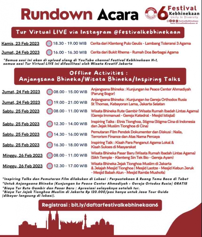 Jadwal acara (dok. Ira)