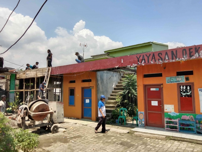 Pembangunan madrasah Raudatul Jannah/dokpri