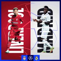 Liverpool vs Real Madrid 16 besar Liga Champions. Ilustrasi: Instagram/@championsleague