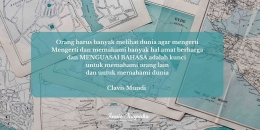 Salah satu Quote sarat makna di dalam buku Clavis Mundi (design pribadi)