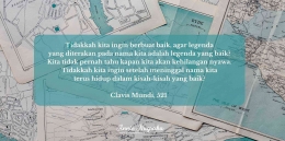 Salah satu quote dari buku Clavis Mundi (design pribadi)